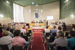 Vista general de una sesión plenaria en el Ayuntamiento.