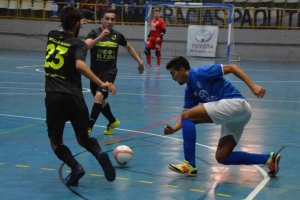 Santi y Guille en un lance del partido.