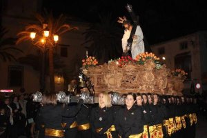 Procesión durante esta Semana Santa de Albox 2016.
