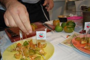 Degustación de tomate.