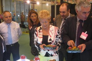 La consejera Elena Víboras, acompañada por Jerónimo Pérez, So-nia Ferrer y José Manuel Ortiz, en la 