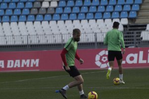Esteban Saveljich en el entrenamiento.