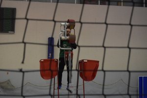 Manolo Berenguel en el entrenamiento de Unicaja.