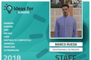 El periodista Marco Rueda, responsable de medios de Ideas For Almería.