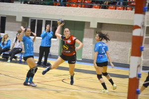 Una jugada del partido.