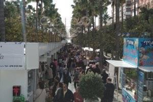 La Rambla de Almería, durante el mediodía de Navidad.