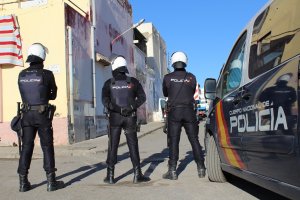 Parte del operativo desplegado durante la operación.