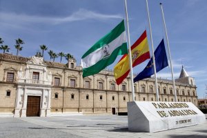Exterior del Parlamento de Andalucía.