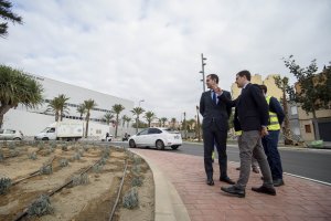 La nueva rotonda en Carretera de Ronda.