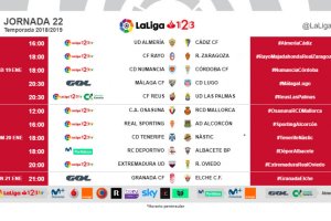 La jornada 22 al completo.