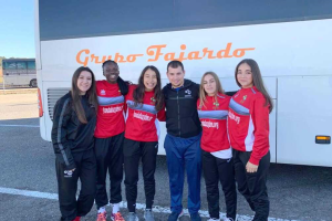 Las  jugadoras del BM Roquetas.