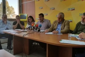 Representantes de Coag en una comparecencia ante la prensa