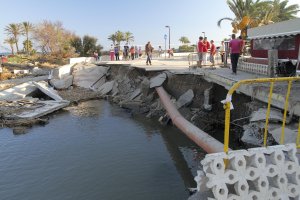 Desperfectos causados por las inundaciones en Vera