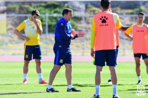 Cristóbal Parralo, míster del Alcorcón.