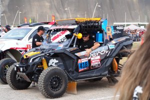 Momentos antes de tomar la salida de la segunda etapa