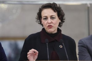Magdalena Valerio, ministra de Trabajo.