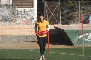 Jero, este lunes en el campo de la Vega de Acá.