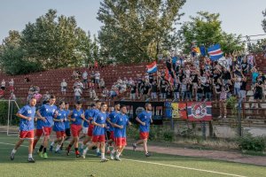 Los jugadores rumano en plena pretemporada.