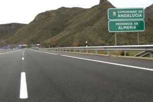 Imagen de la autopista de peaje de Vera-Cartagena.