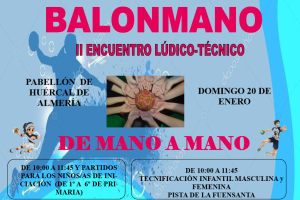 Cartel de la actividad de este domingo.