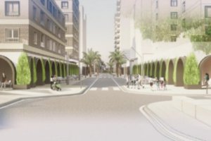 Imagen virtual de cómo quedará la nueva calle Artés de Arcos en la capital.