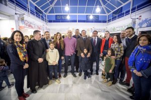 Javier A. García, en la inauguración del Mercado de Macael.