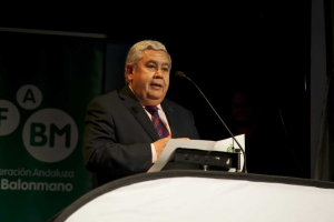 Antonio Rosales presidente de la Federación Andaluza de Balonmano.