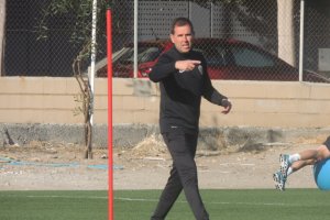 Esteban Navarro, entrenador del Almería B.