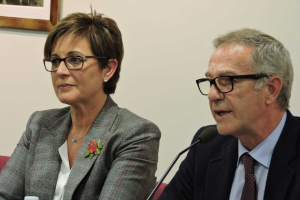 Guirao, este viernes, junto a Adriana Valverde