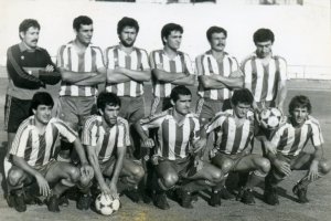 El Poli Almería de 1983 con Juanjo de portero.