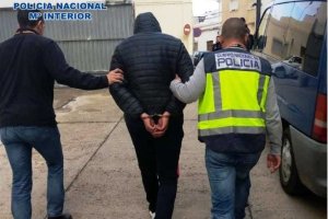 Uno de los detenidos por la Policía Nacional.