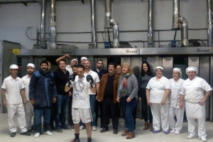 El púgil almeriense en las instalaciones de Panadería del Rosal.