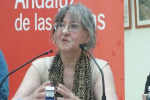 Pilar Quirosa, durante un acto del CAL.