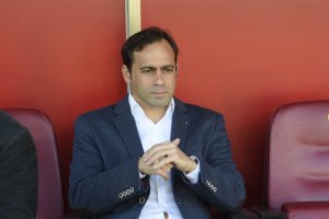 Fran Fernández en el partido frente a Osasuna.