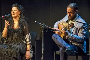 Rocío Segura durante la actuación con la que presentó su admiración a Josele.