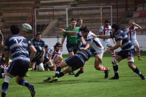 Una jugada de rugby de URA.