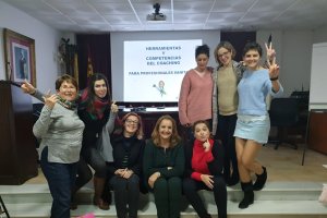 Las asistentes a uno de los cursos de coaching para profesionales sanitarios.