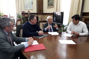 Un momento de la reunión.