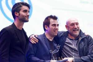 Herrera con uno de los premios de Fical 2018.