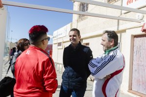 Gran detalle del Ayuntamiento de Almería.