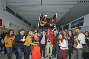 Herrera fue recibido a lo grande en el Aeropuerto (Jorge Rapallo).