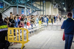 Las colas para entrar al pabellón se repitieron los tres días del encuentro.