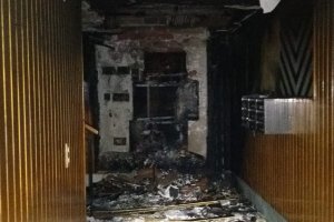 El cuadro de contadores ha quedado totalmente calcinado.