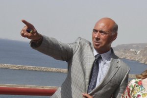 Miguel Zea en la torre de Salvamento