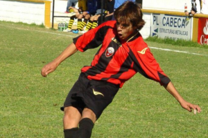 Luis Rioja en su etapa formativa con el Club Deportivo Cabecense.