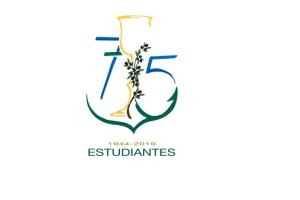 Logo del 75 aniversario de Estudiantes, obra de Javier Barranco.
