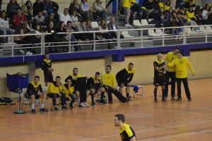 Una jugada del partido.