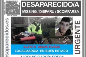 El joven fue localizado en buen estado en Huelva.