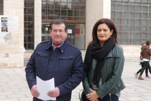 José Miguel Alarcón y María del Mar Suero, concejales del PSOE de El Ejido.