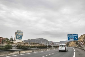 Autovia del Mediterráneo, a la altura de la salida hacia Aguadulce.